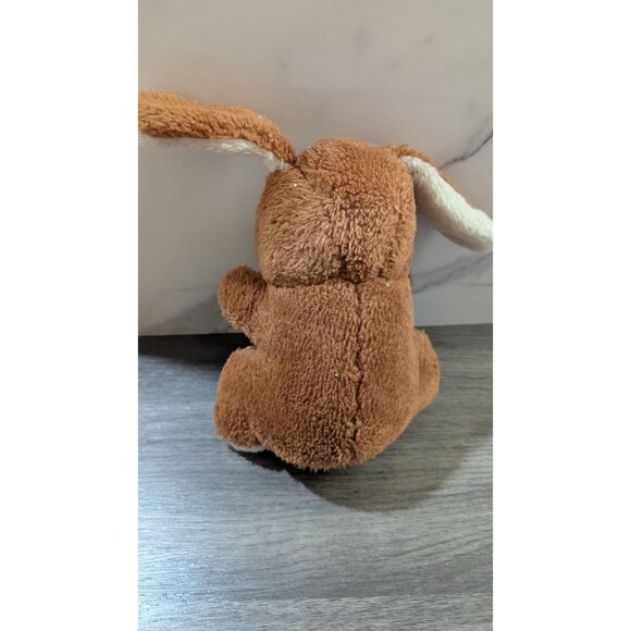 Vintage Brown Plush Bunny Rabbit Stuffed Animal Toy 7" Tall  Missing Eye - Picture 7 of 10